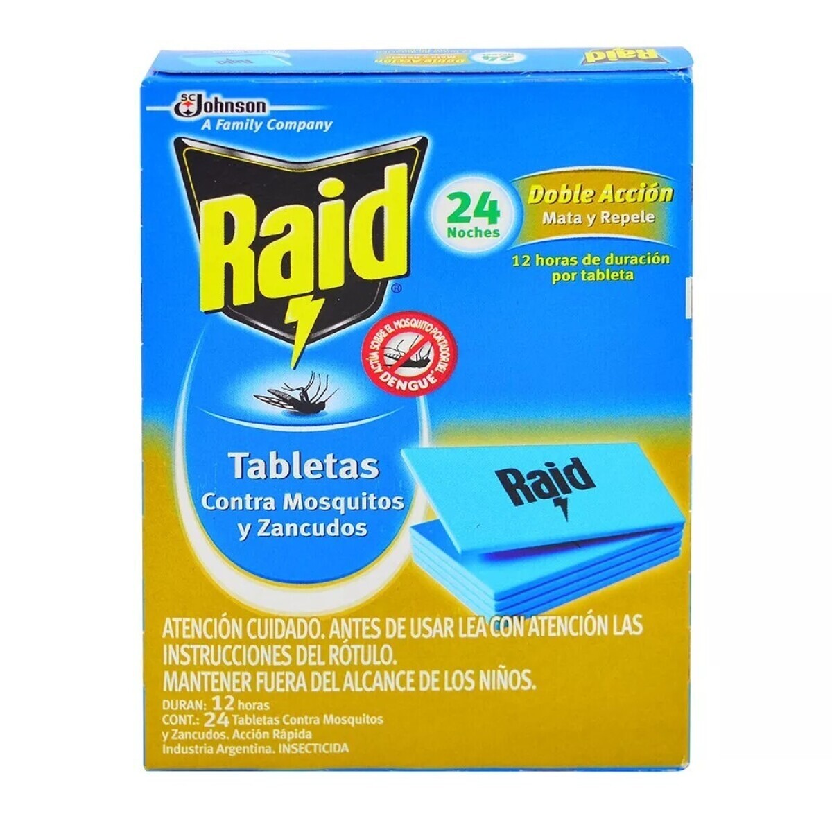 Tabletas Antimosquitos Raid 24 unidades 