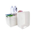 CESTO CANASTO ORGANIZADOR CALADO 34X28,5X13CM MULTICOLOR