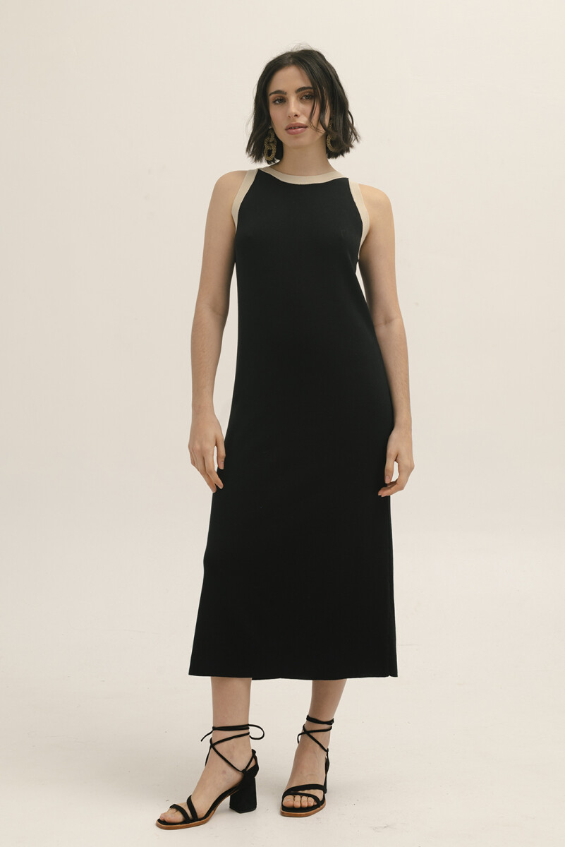 VESTIDO TEJIDO ANNA - NEGRO 