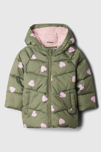 Campera Puffer Toddler Niña Hearts