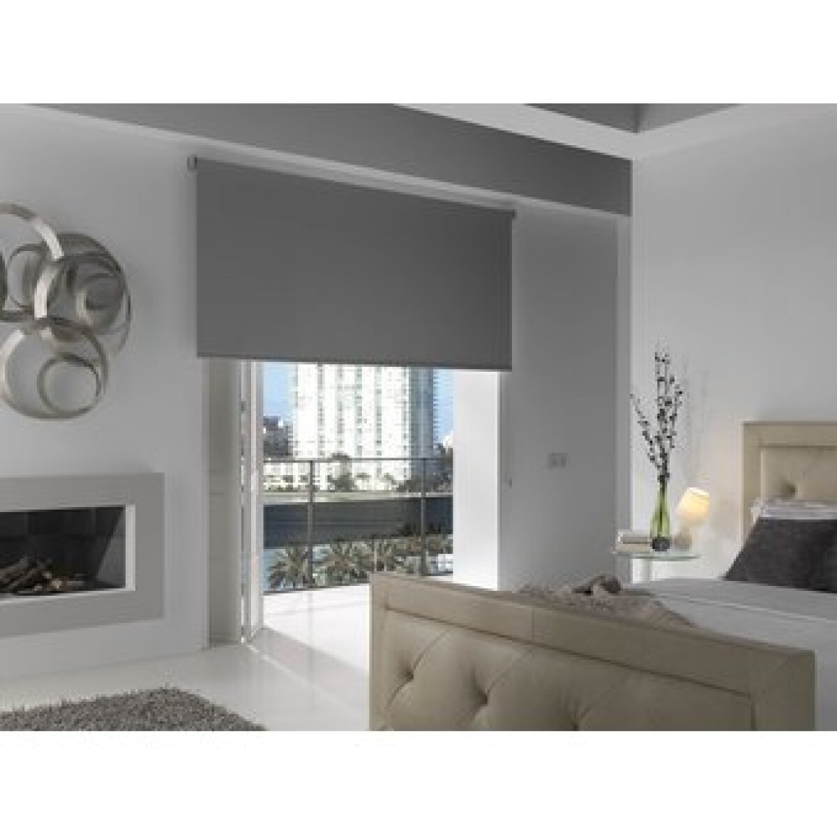 Roller en Black Out gris 