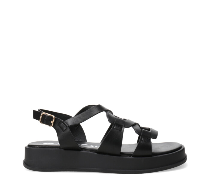 Sandalia SILES con tiras cruzadas Black