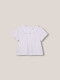 Camiseta Con Cuello Bebe Blanco