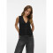 VMGOLD SL V-NECK VEST BLACK