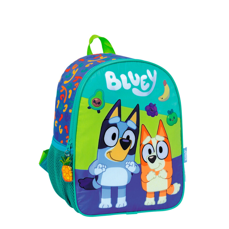 Mochila Bluey 12" Frutas Verde