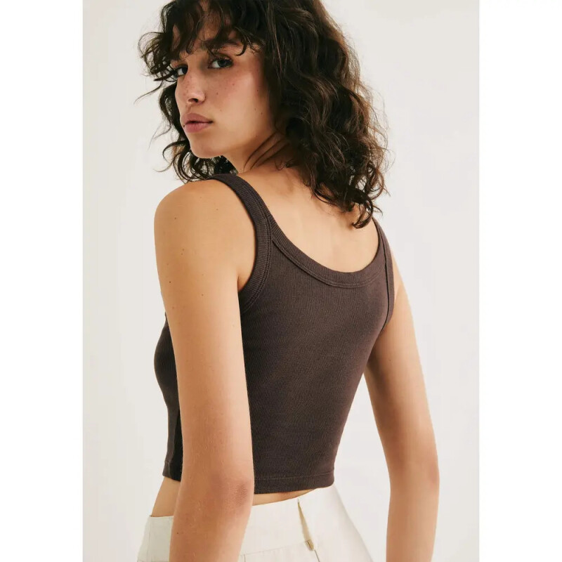 BLUSA SM FEM MARROM ESCURO