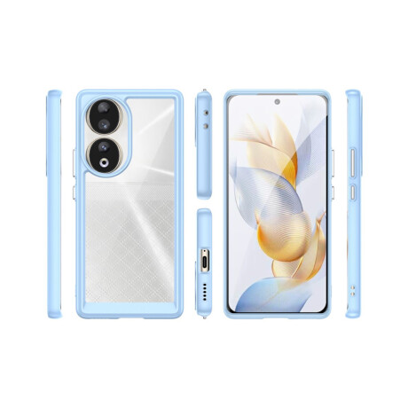 Case Transparente con Borde de Color Honor 90 Lilac