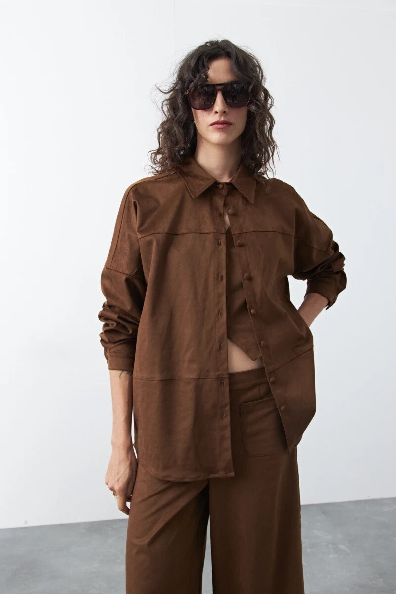 SOBRECAMISA D.CASSIN CALYPSO - MARRON 