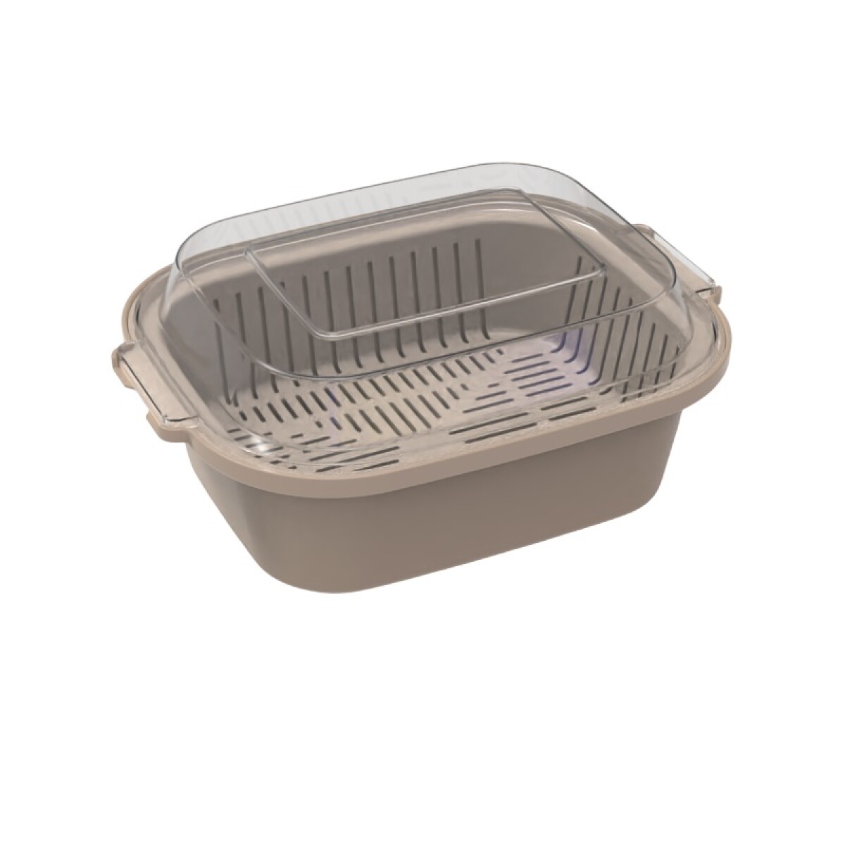 Bento box con escurridor - beige 