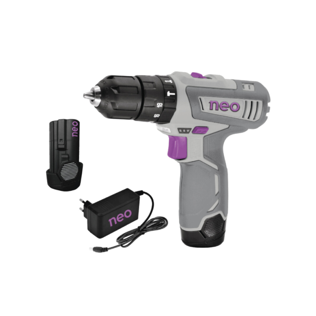 Taladro Percutor Neo TP1010/12C1 - 12V C/BATERIA 