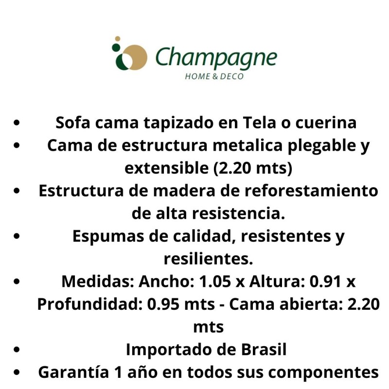 SOFA CAMA 2 PLAZAS - TAPIZADO TELA BEIGE SOFA CAMA 2 PLAZAS - TAPIZADO TELA BEIGE