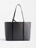 Bolso Shopper Estampada negro