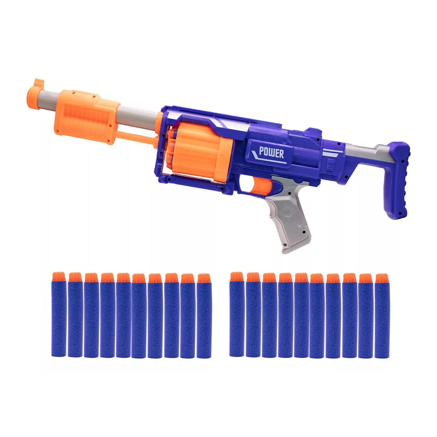 Ametralladora Semiautomatica 20 Dardos Espuma Goma Arma Ax ® — Atrix