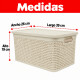 Set x3 Caja simil ratán 15 lts BEIGE