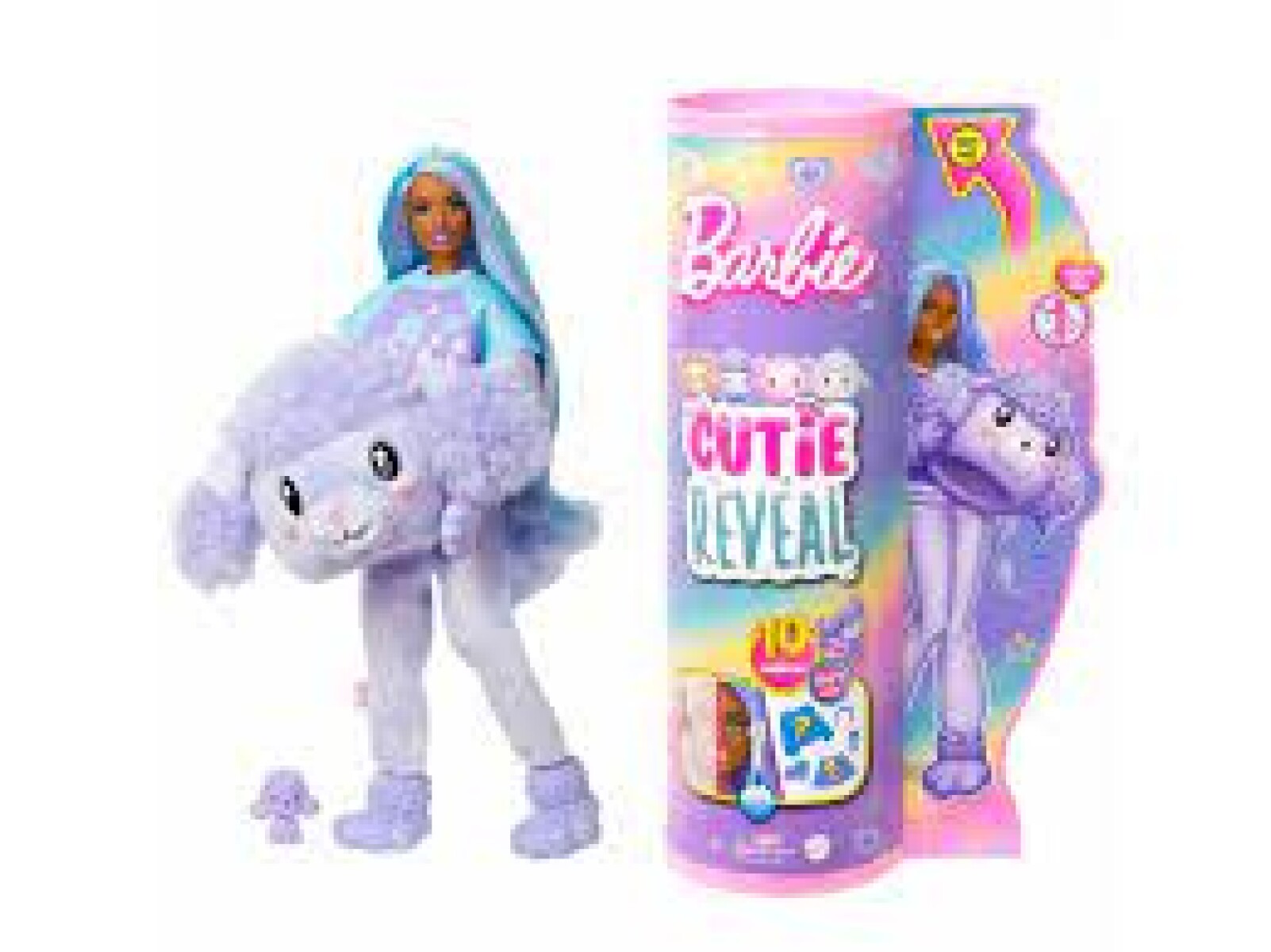 Figura Barbie Cutie Reveal Pijamas - LILA 