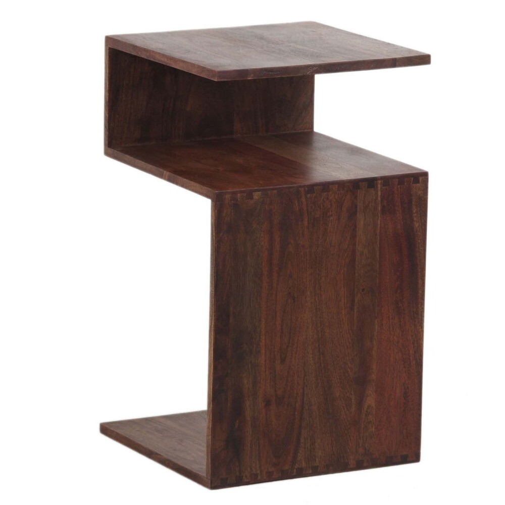 MESA AUXILIAR DE LIVING MADERA MARRON NUT ALMENDRA