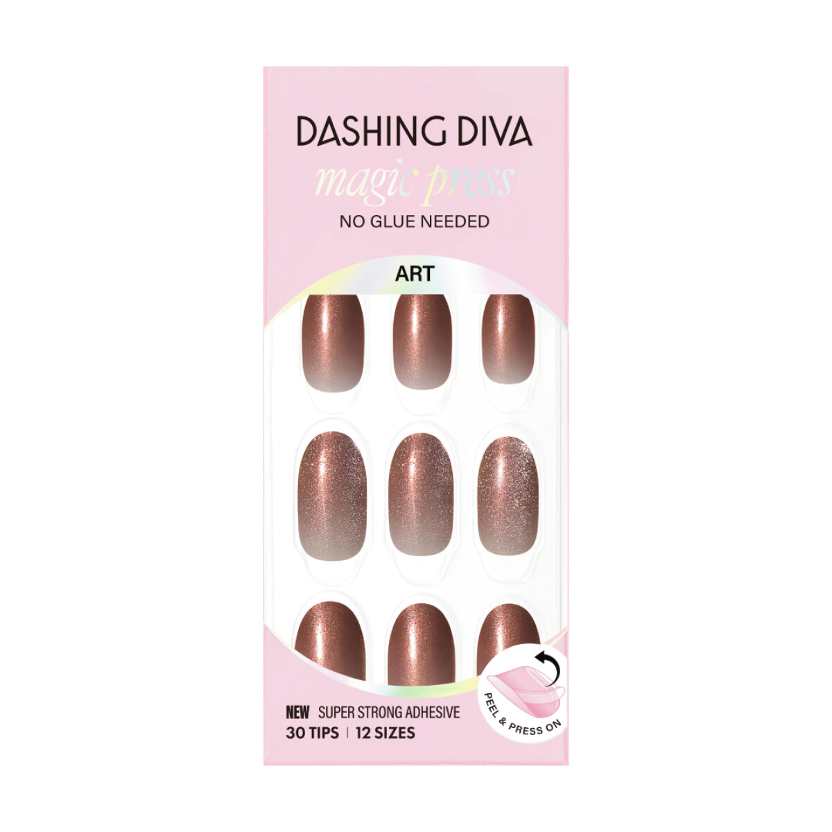 UÑAS EN GEL LISTAS (PRESS ON) - PEARLY BURGUNDY 