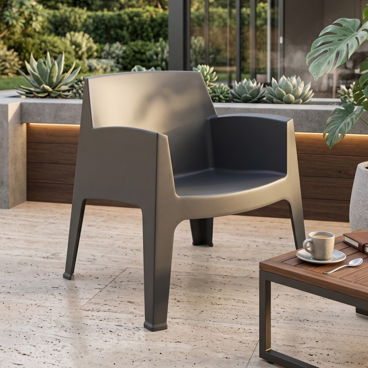 Silla Sillón de Exterior Master - Negro 