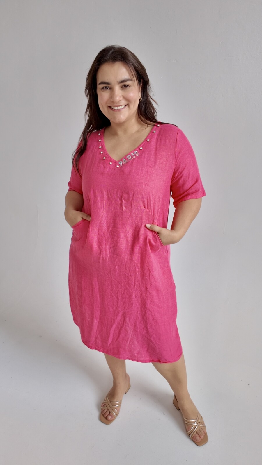 Vestido Caroline Vestido Caroline Rosado