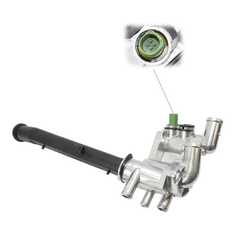 CARCASA ALUM. TERMOSTATO GOL G5 / G6 / G7 POLO 04/06 FOX/SURAN C/BULBO Y CAÑO Carcasa Alum. Termostato Gol G5 / G6 / G7 Polo 04/06 Fox/suran C/bulbo Y Caño