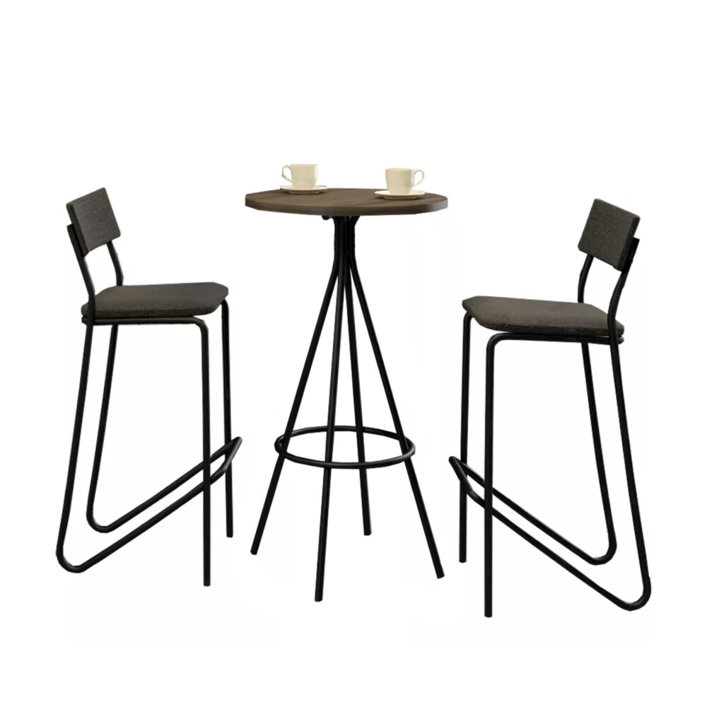 Juego de mesas Bristol - 2 Butaca Onix + Mesa Bristo Negro