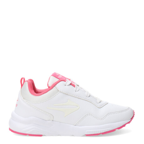 Championes de Niños Topper Zurich III Blanco - Fucsia