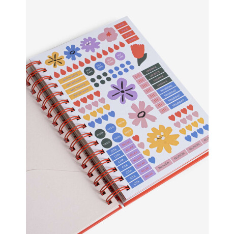 Agenda Ilustrada 2026 Combinacion Multicolor