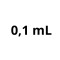Pipeta graduada 0,1 mL