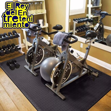 Pack X10 Piso Goma Eva Tatami Encastrable 1mx1mx2cm Gimnasio Negro / Gris