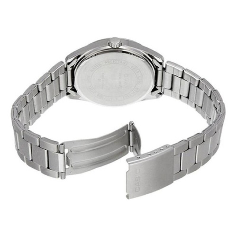 Reloj Análogo Casio 1302D1A2 En Acero Para Uso Diario Diseño Minimalista Y Elegante Blanco