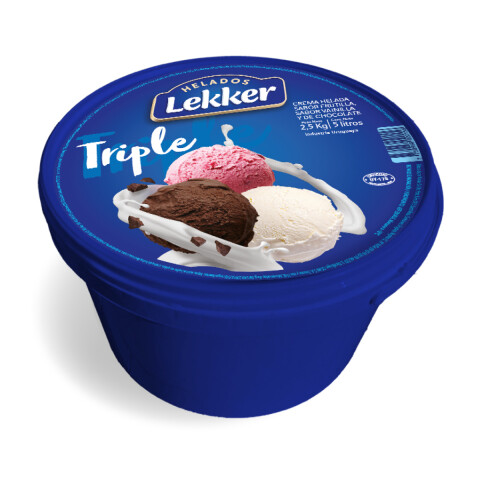 LEKKER 5 LT FRUTILLA / CREMA / CHOCOLATE Lekker 5 Lt Frutilla / Crema / Chocolate