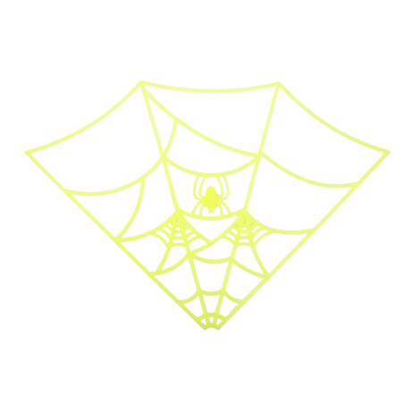 Tela de araña de plastico fluo 4 unidades Tela de araña de plastico fluo 4 unidades