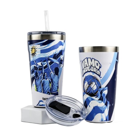 Vaso Termico Terrano UY2 del Hincha Uruguay Acero Inoxidable 500ML 001