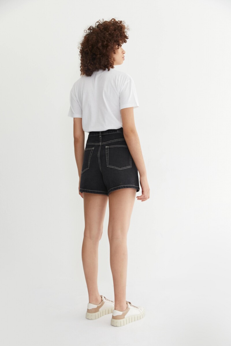 Short de jean negro