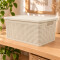 Caja simil ratán 25 lts BEIGE