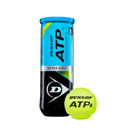 PELOTA DUNLOP TENIS ATP X3 Light Blue & Black