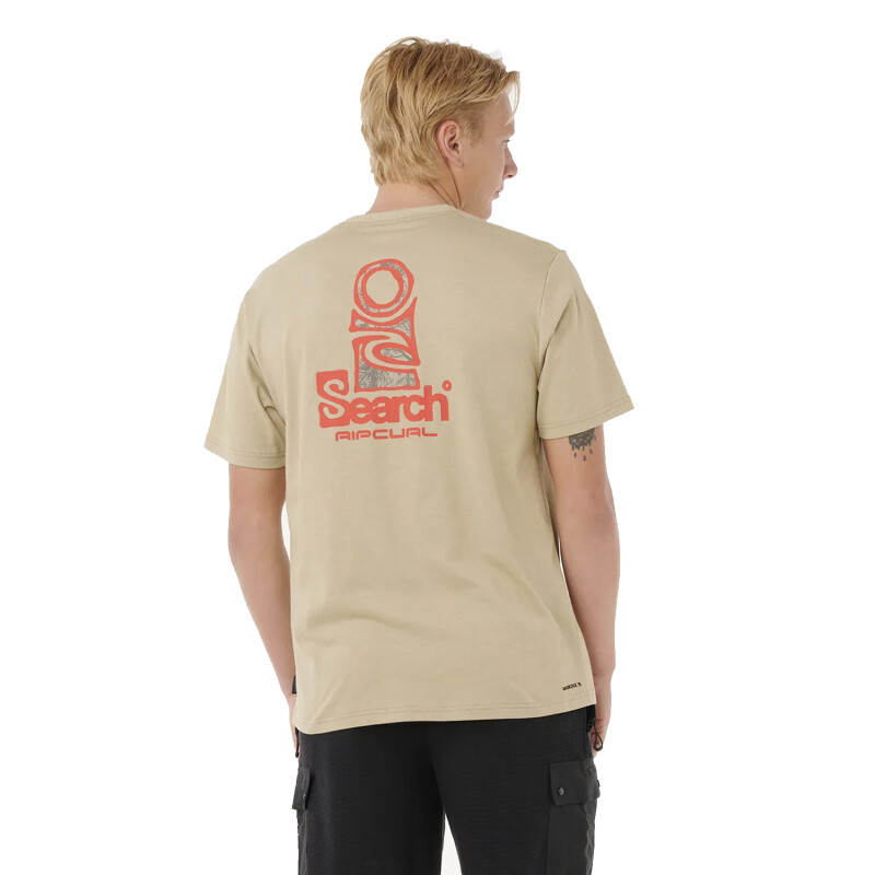 Remera Rip Curl Vaporcool Search Stack - Beige Remera Rip Curl Vaporcool Search Stack - Beige