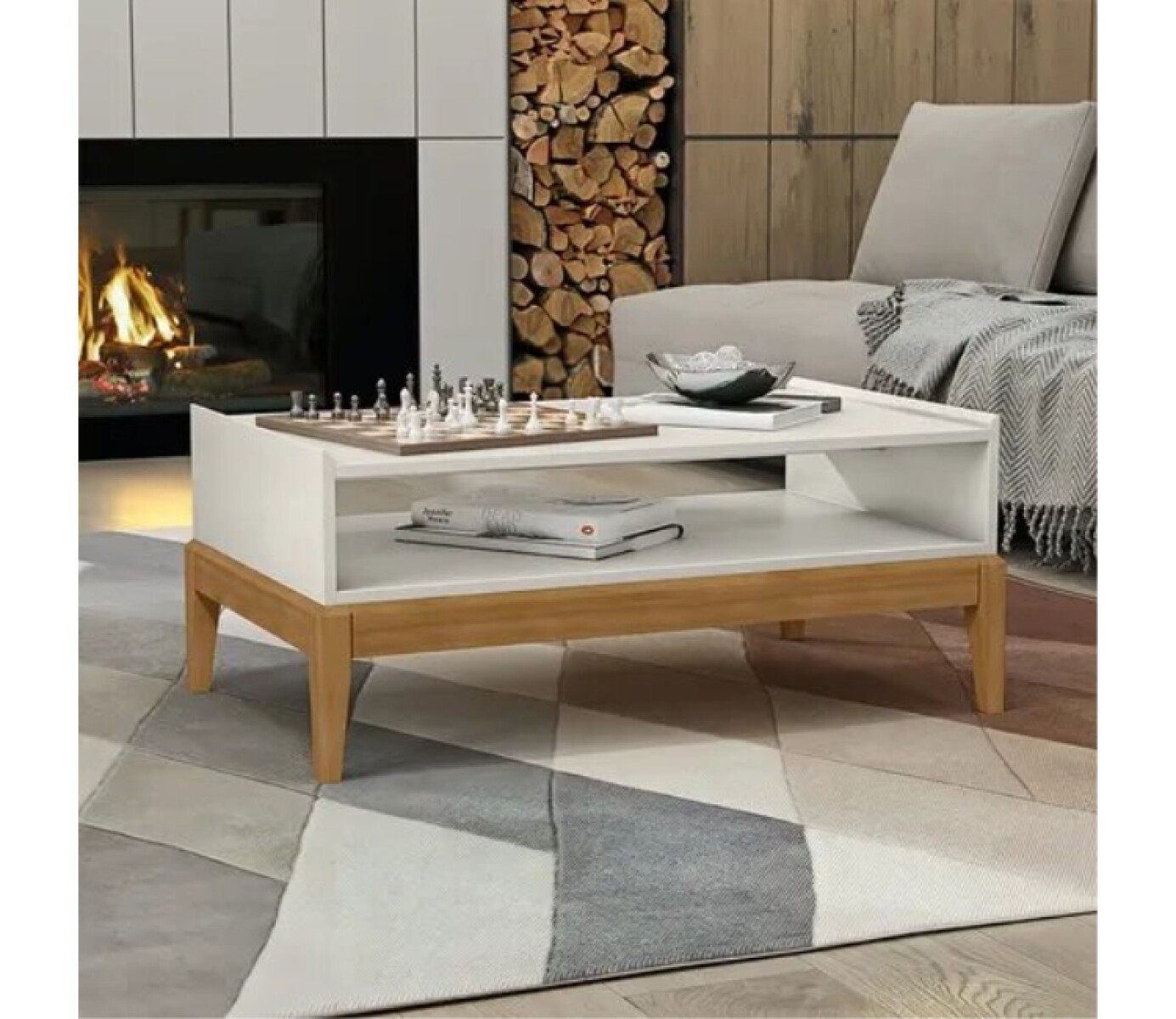 Mesa De Living Milao Blanco Freijo 2911 W 
