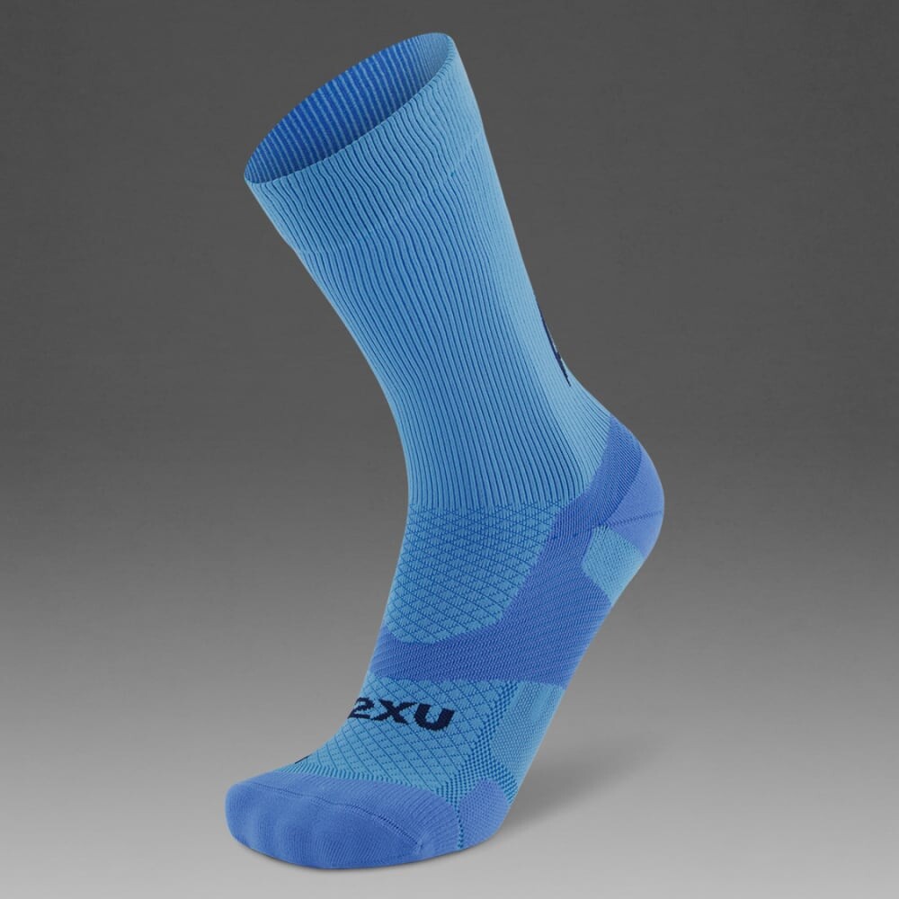 Vectr Light Cushion Crew Socks - Unisex Azure Blue/surf