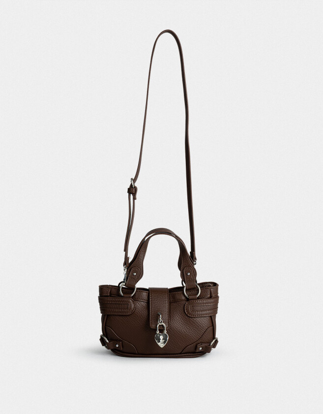 Bandoleras Bandolera Con Charm - Marron Oscuro