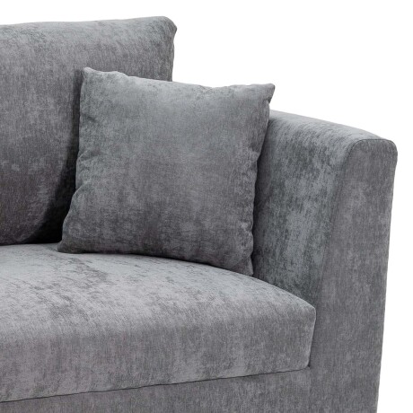 Sofá Belfast - Tela Microfibra - 3 cuerpos 2222 (Grafito)