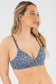 Soutien triangulo preformado snoopy flower Azul