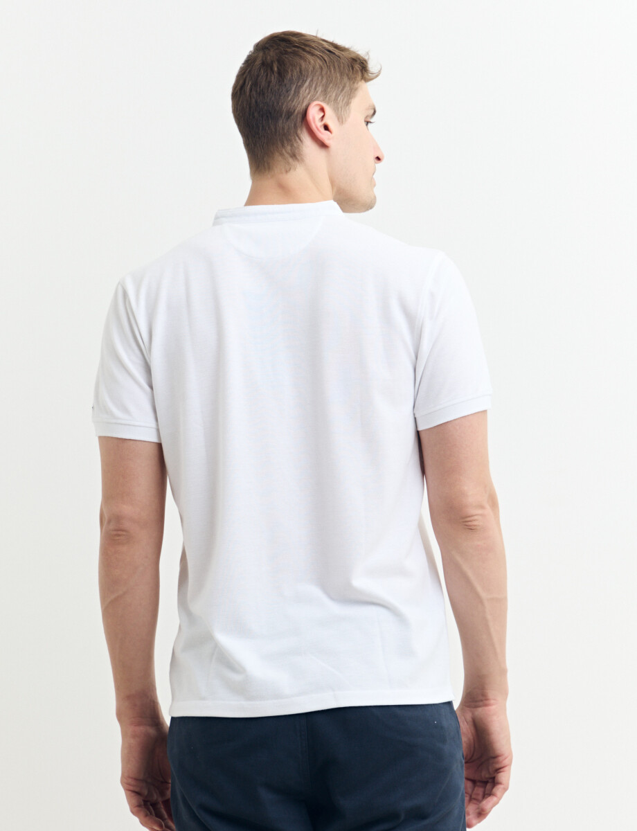 520750 REMERA HARRINGTON LABEL Blanco
