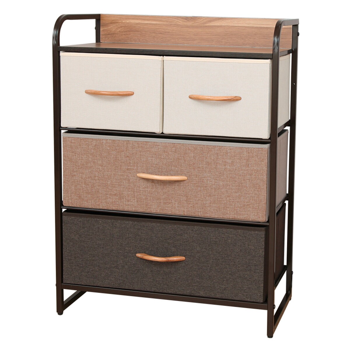 Mueble organizador 4 cajones en tela Selecta 
