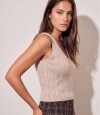 Top Tejido Beige Melange