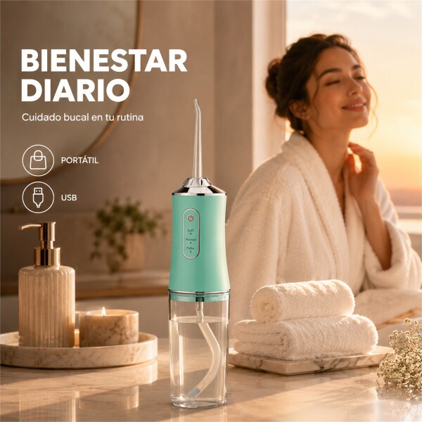 Irrigador Limpiador Oral Bucal Dental Brackets Profesional Verde