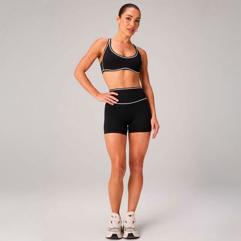 Short The No-Seam Pureluxe Tlc Short 4 Mujer Black/classic White