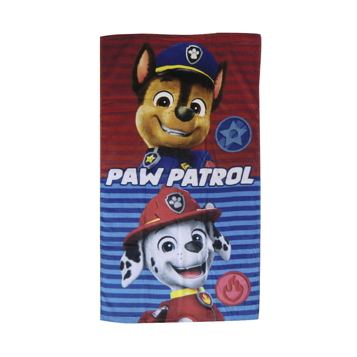 Toalla Infantil Playera Paw Patrol 100% Algodón 70 x 130 cm - ROJO/AZUL 