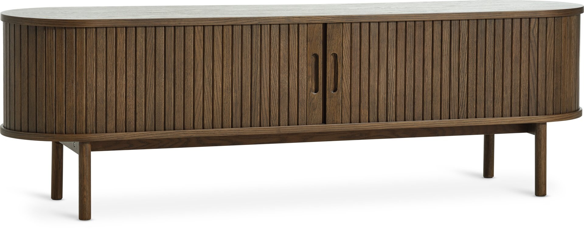 Mueble TV LYNGVIG 160cm 2 puertas persi roble osc - Marrón 