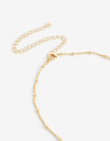 Cadena Corta con Dije Cubic zirconia Collar Con Dije Cubic Dorado - Dorado